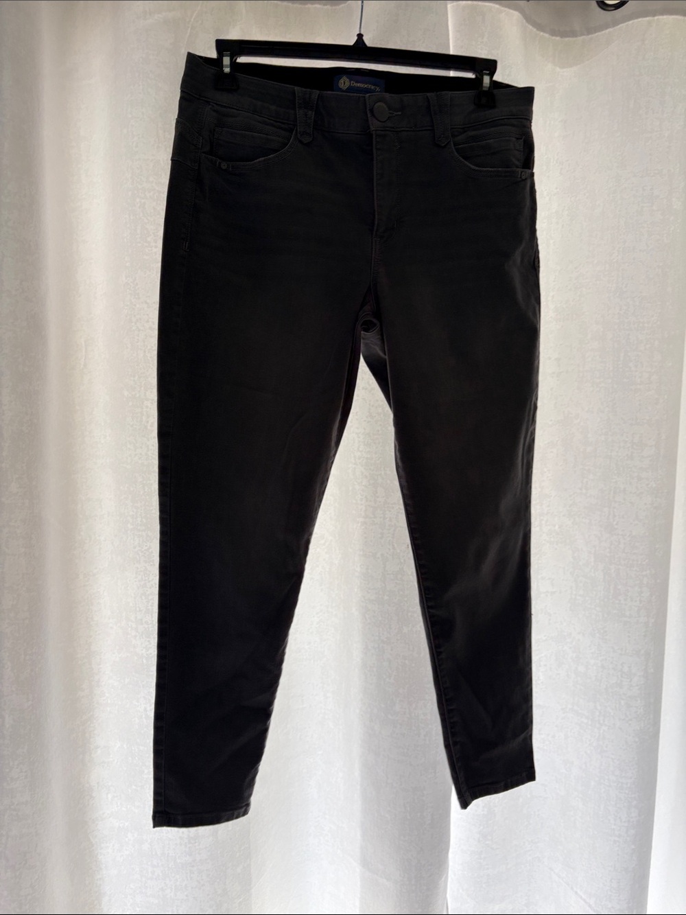 Democracy Women's Dark Gray Distressed Skinny Jeans - Picture 4 of 7